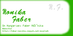 monika faber business card